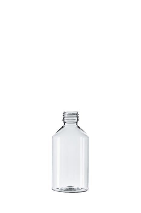 250ml Clear PET Pharma Veral, 28mm ROPP Neck